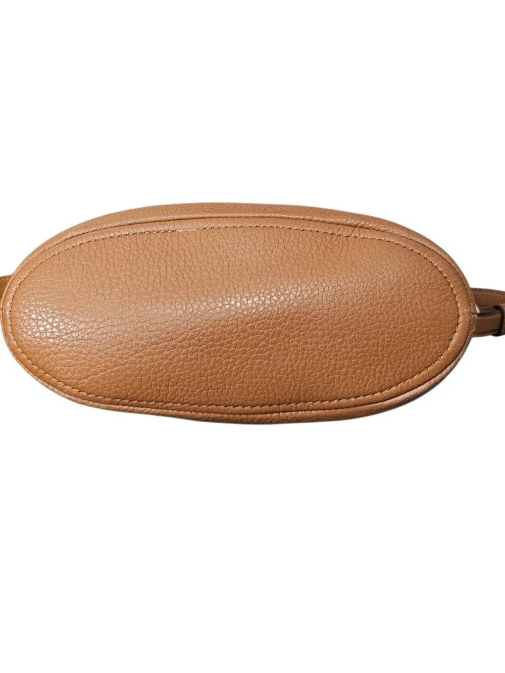 Michael Kors Lupita Pebble Leather Hobo Messenger Shoulder Bag COA Brown